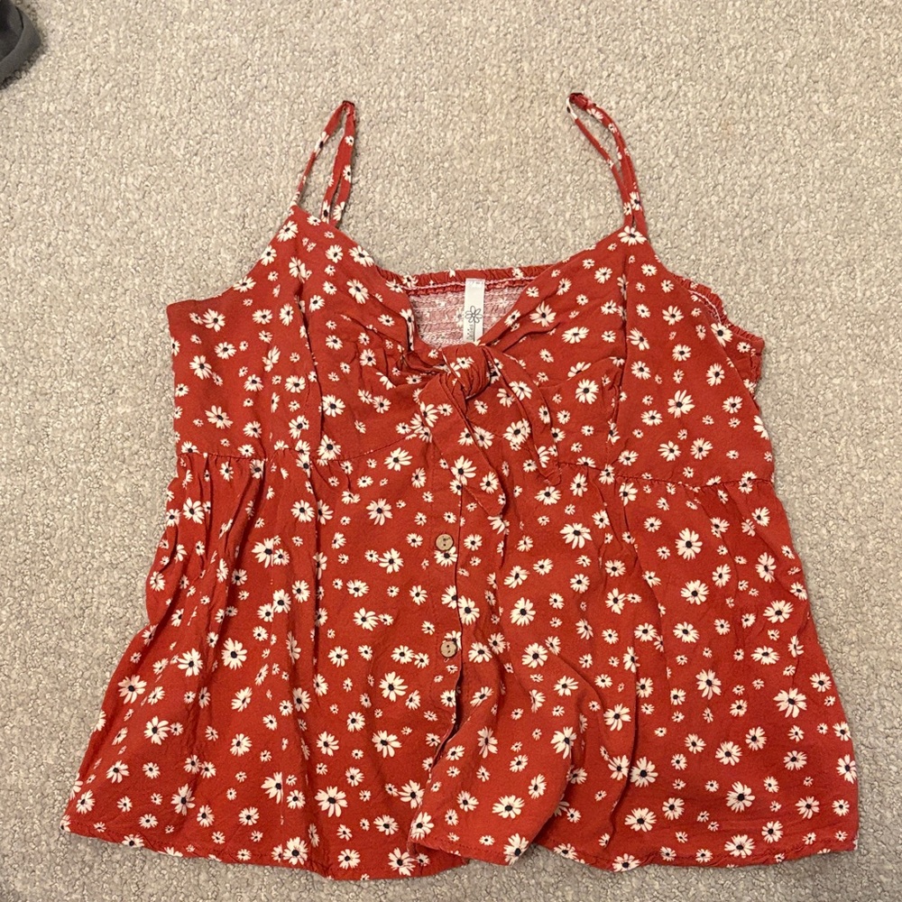 Floral Maroon Women's Top